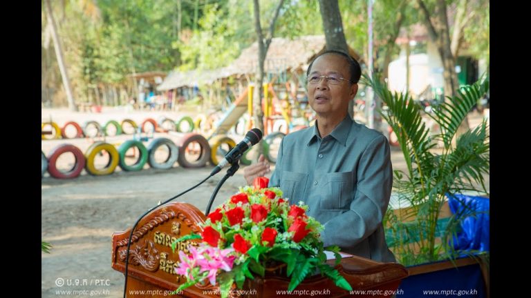 ពិធីសម្ពោធដាក់ឲ្យប្រើប្រាស់អគារសិក្សា ១ខ្នង នៃសាលាបឋមសិក្សាសាន់បារ៉ាយ ស្ថិតនៅក្នុងស្រុកទឹកផុស