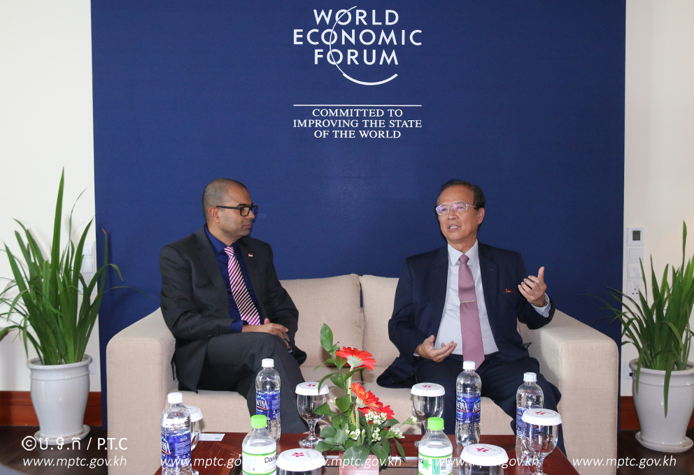 A Courtesy Call on H.E. Minister Tram Iv Tek by H.E. Janil​​ Puthucheary