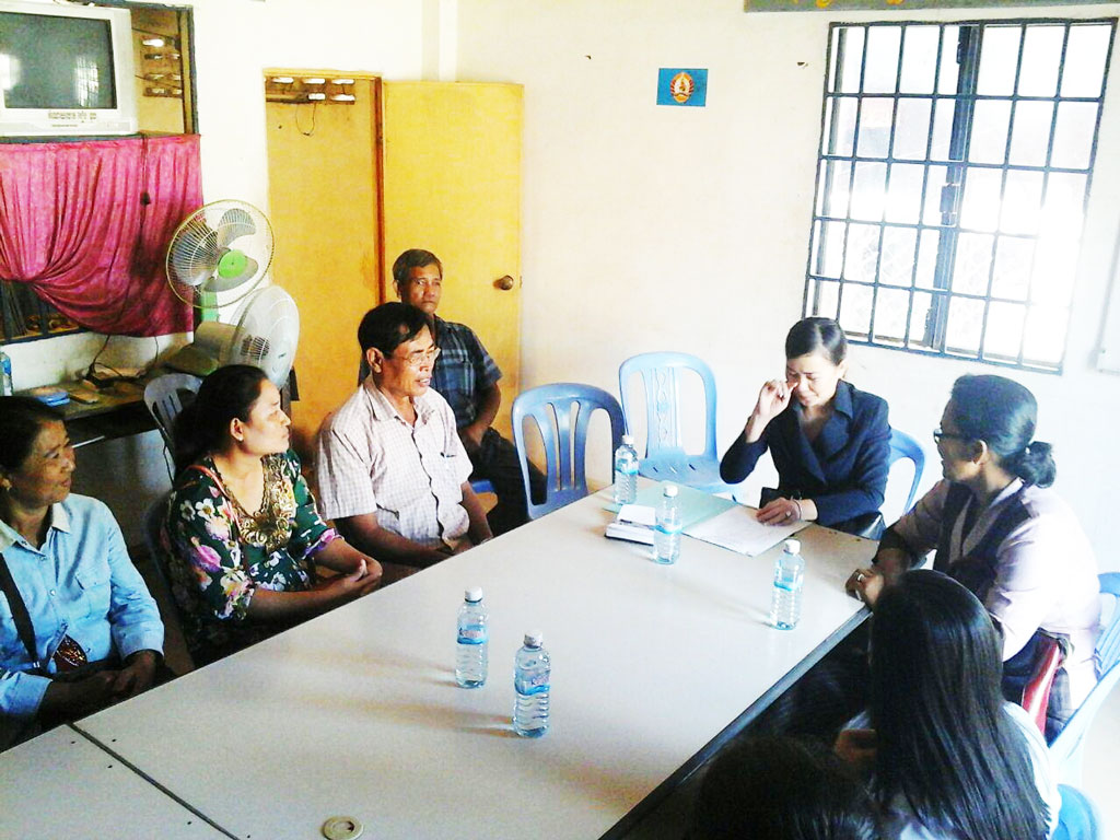 H.E. Prak Channnoy, Secretary of State of Ministry of Posts and Telecommunications, member of the Government Working Group at Saang District visited newly mothers and local authority at Koh Khiel Commune, Saang District.