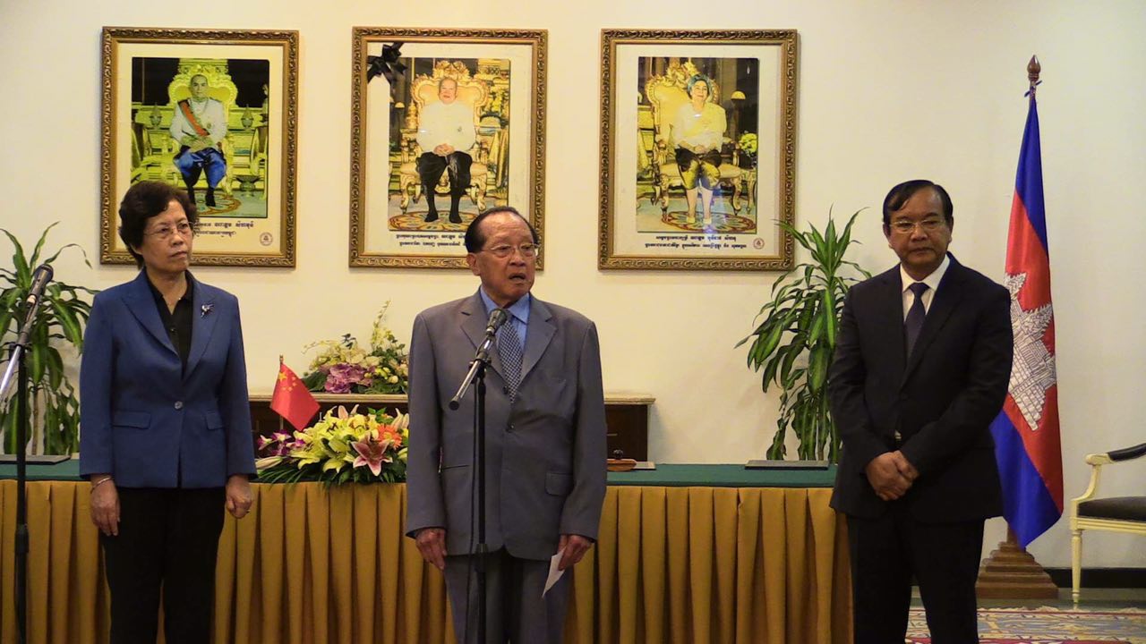 H.E. Minister Prak Sokhonn had Honorary Attended in the Office Equipment Reception Ceremony for ASEAN Regional Mine Action Center on December 24, 2015.