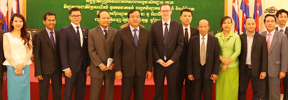A Signing Ceremony of Memorandum of Understanding and Agreement on Dormitory Donation  between the National Institute of Posts, Telecommunication  Information Communication  Technology  and Smart Axiata Co.,Ltd,