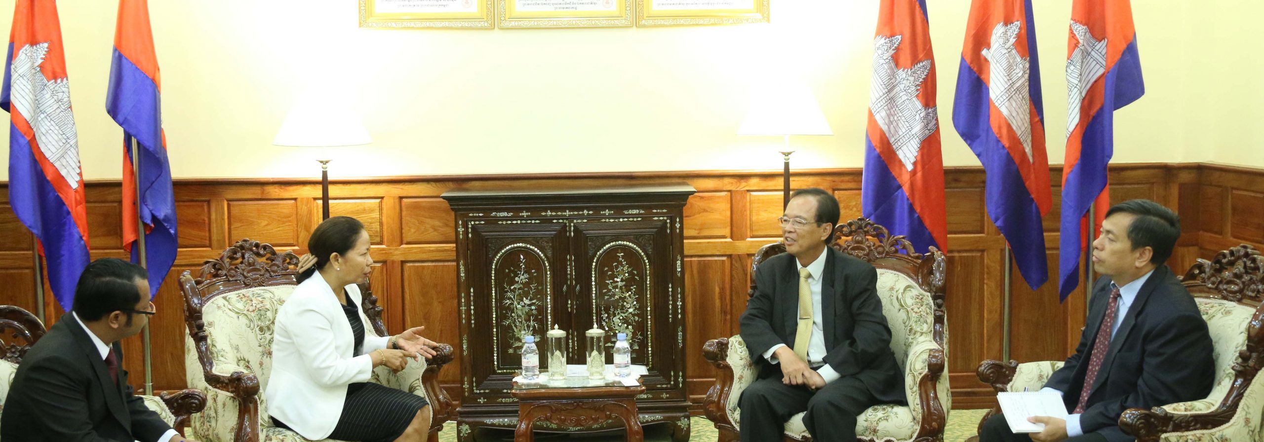A Courtesy Call on H.E. Minister Tram Iv Tek by Ms. FELICIDA S. GUTERRES, Ambassador of Timor-Leste to the Kingdom of Cambodia