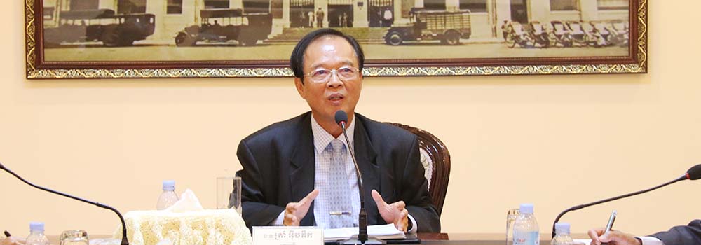H.E. Minister Tram Iv Tek Chaired an Internal Meeting to Monitor the Management Development and Responsibility of MPTC’s Leadership and Relevant Issues.