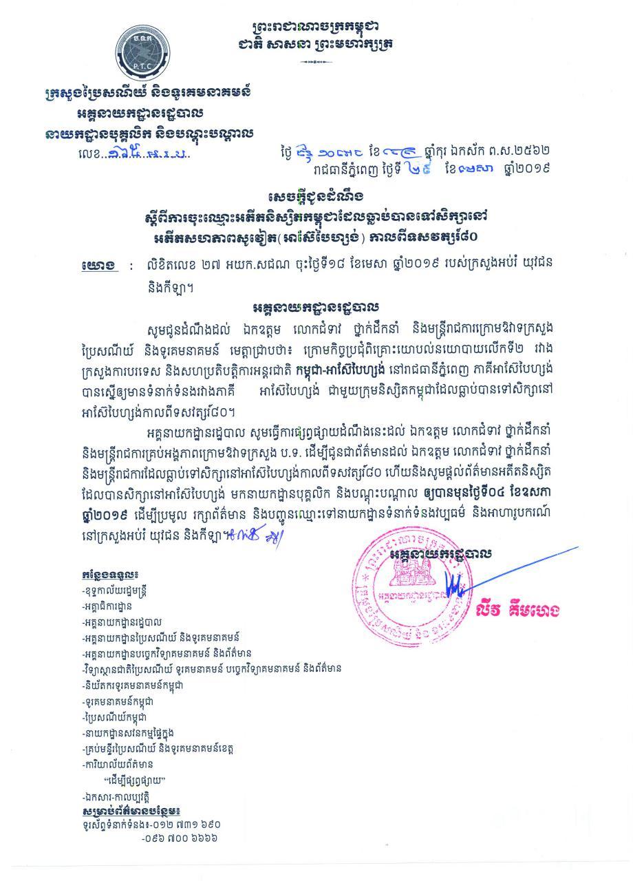 Ministry of Post and Telecommunications