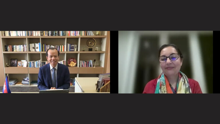 នាយិកាធនាគារអភិវឌ្ឍន៍អាស៊ីប្រចាំនៅព្រះរាជាណាចក្រកម្ពុជា ជួបពិភាក្សាការងារ និងជម្រាបលាឯកឧត្តមរដ្ឋមន្ត្រី