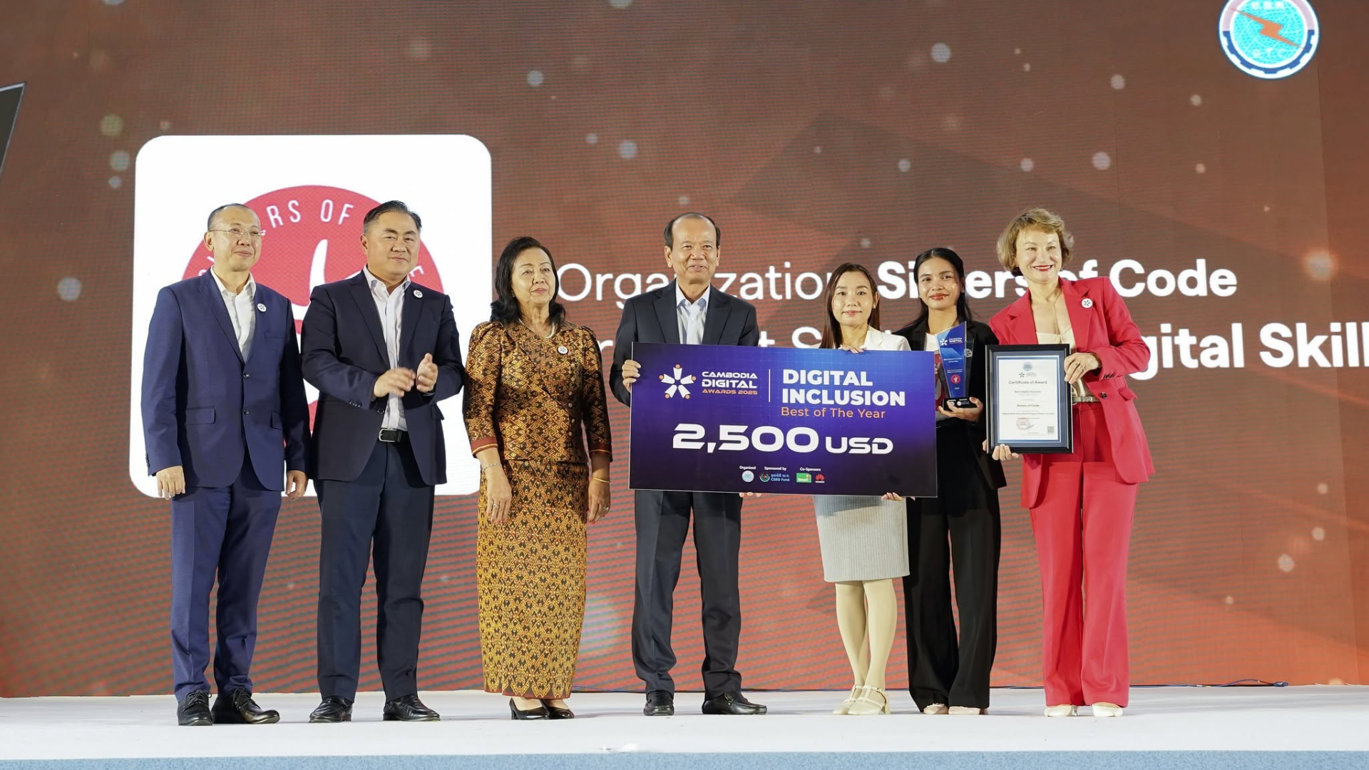 2025 Digital Inclusion winner on stage